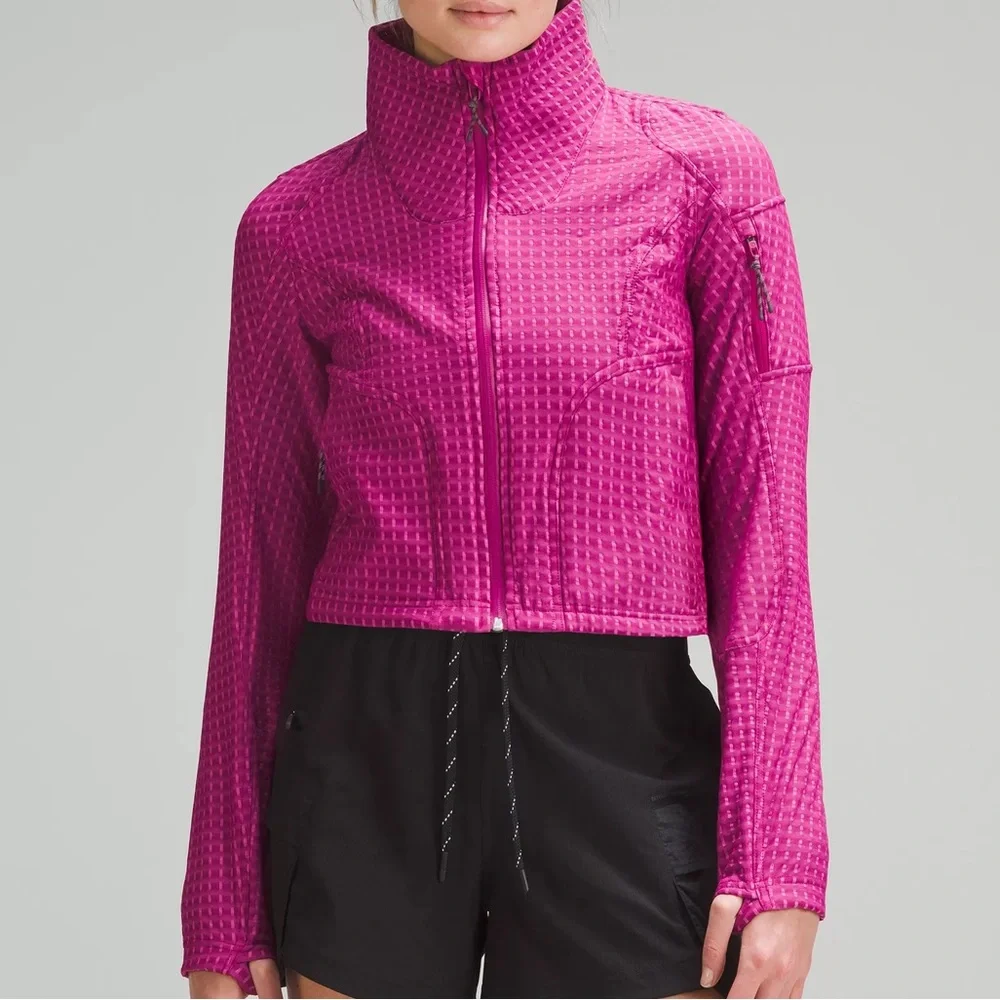 Water-🩷Repellent Fleece Hiking Jacket NWT🩷pink/berry ! Very soft ! Size 8 - Picture 3 of 16